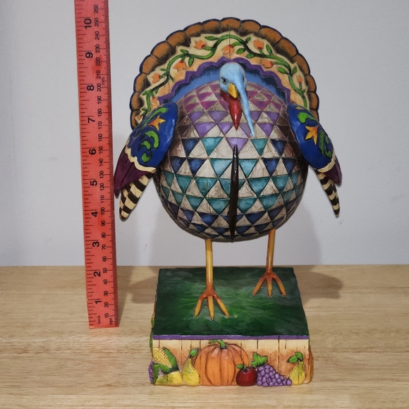 10" Heartwood Creek Jim Shore Turkey "Strutting Proud" from 2005 - Picture 3 of 14